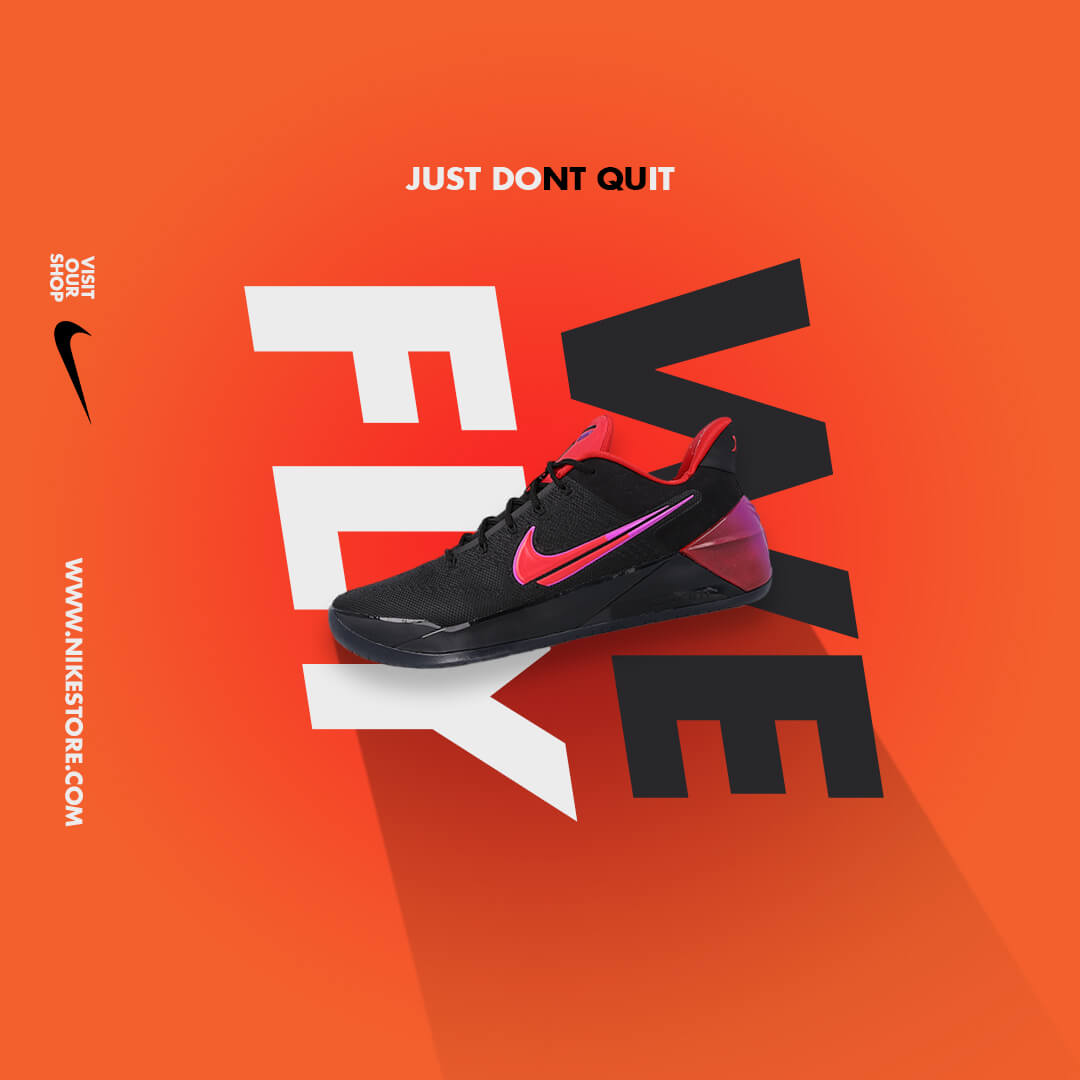 A shoe ad for social media